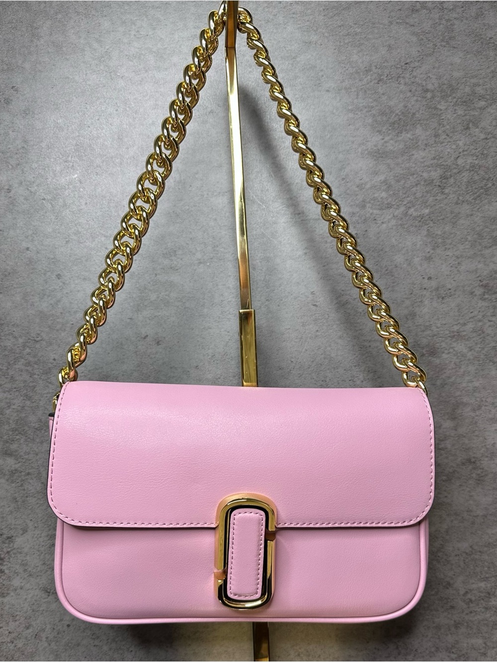 Marc Jacobs J Marc Rose Pink Leather Shoulder Crossbody Bag
